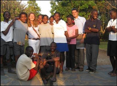 '09-'10 PiAf Fellow Libby Denniston and '10-'11 PiAf Fellow Jamie Nadeau at Kucetekela Foundation in Zambia