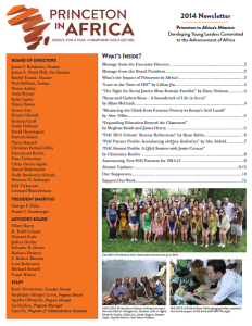PiAf 2014 Newsletter