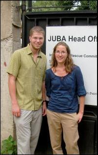 Katherine Anderson '09-'10 PiAf Fellow with Case Martin '10-'11 PiAf Fellow at the International Rescue Committee in South Sudan