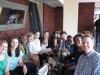 PiAf happy hour in NYC. From left to right: Jessica Annis, Katie Henneman, Agatha Offorjebe, Cydnee DeToy, Alie Altfeld, Lauren Manning, Neal Emery, Yassi Tamdji, Tiffany King and Oliver Barry.