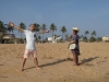 Philile Shongwe and Alex Dobyan enjoying the beach at Fidjrossé