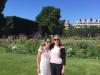 PiAf 2015-16 Alums, Melissa Gibson and Erin Collins walking in the Jardin des Tuileries in Paris, France .