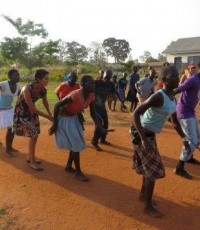 Neha practicing her new dance moves.Neha practicing her new dance moves.