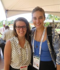 Allyse with Alex Hellmuth at the ACA World Cashew Festival and Expo.